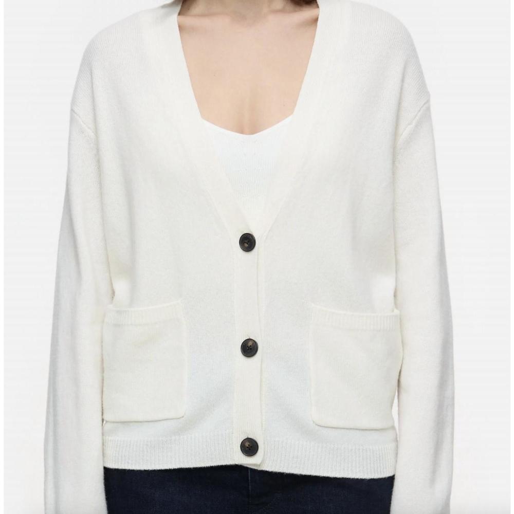 NEW CLOSED v-neck cardigan in ivory